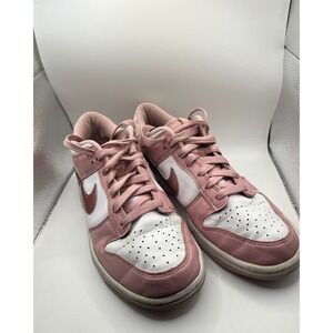 Nike Dunk Low TD Toddler Shoes Pink White Leather Sz 6C DD6846 600